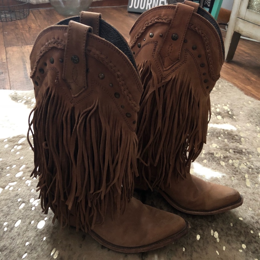 Liberty Black Fringe Boots